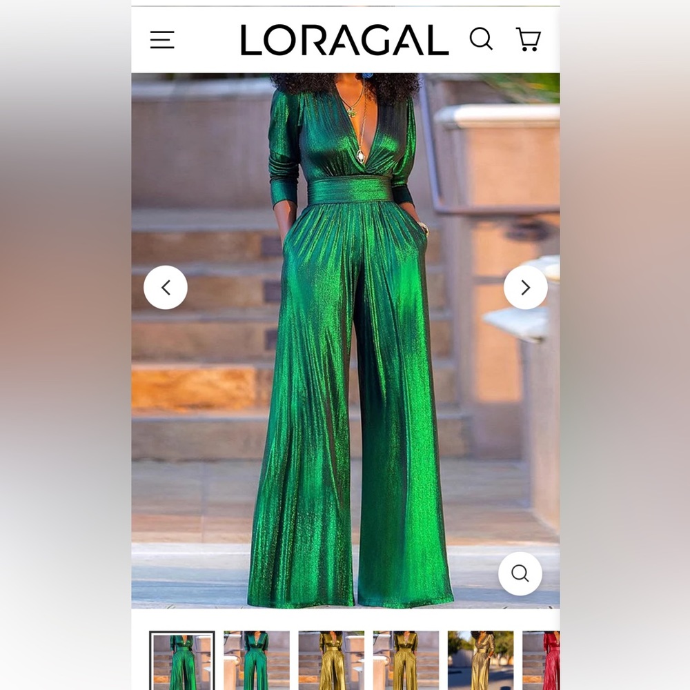 Loragal Green Disco Jumpsuit